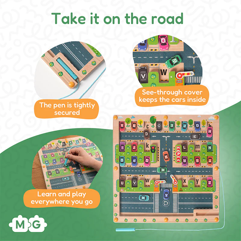 Montessori Alphabet Parking Maze - Image 10