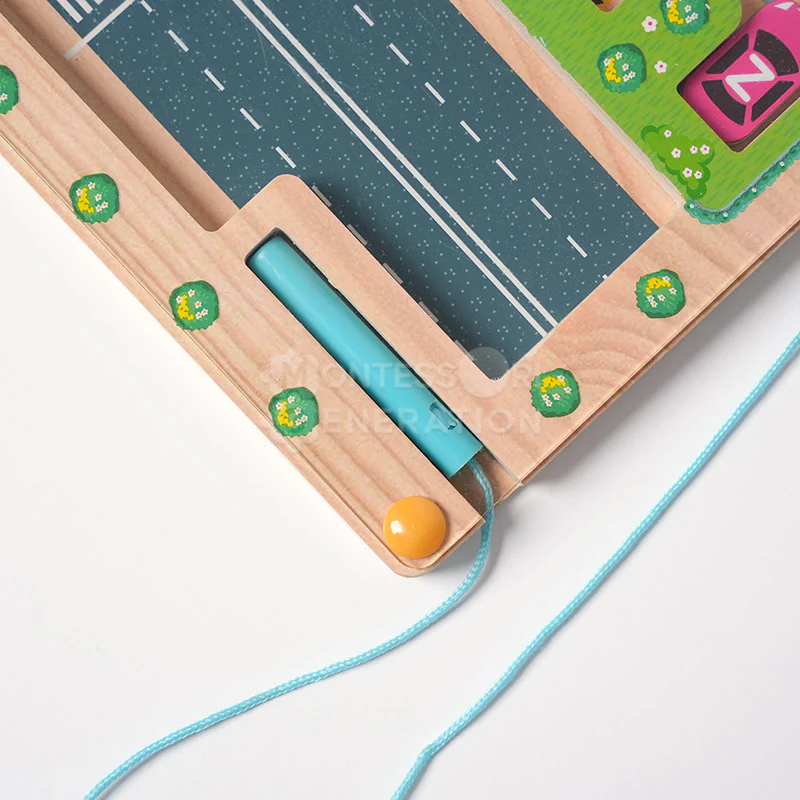 Montessori Alphabet Parking Maze - Image 13