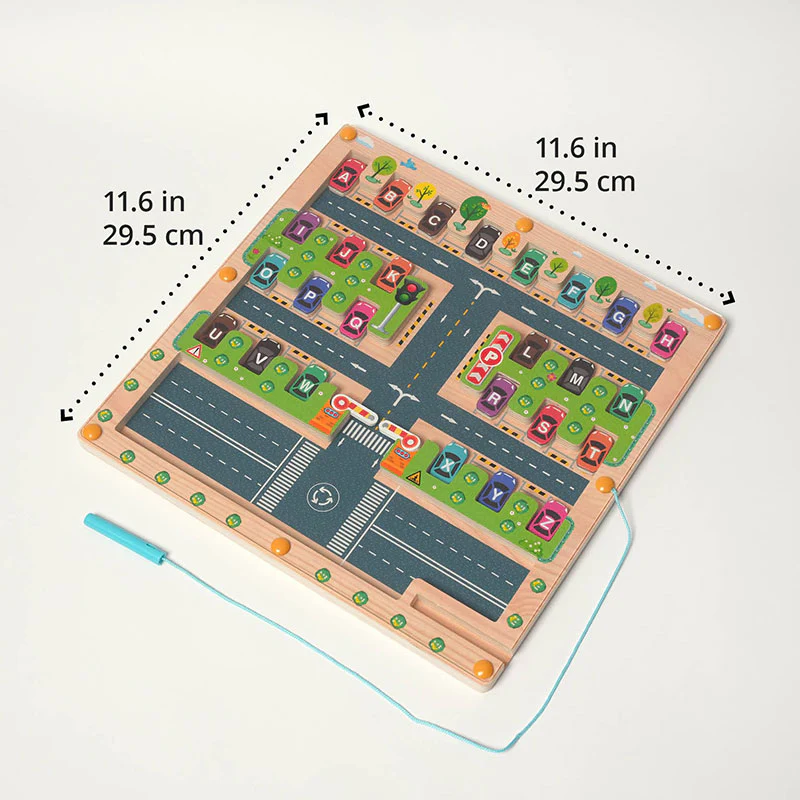 Montessori Alphabet Parking Maze - Image 15