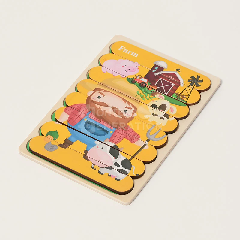 Montessori Double-Sided Puzzles (5 Pack) - Image 13