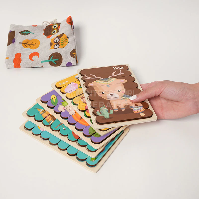 Montessori Double-Sided Puzzles (5 Pack) - Image 7