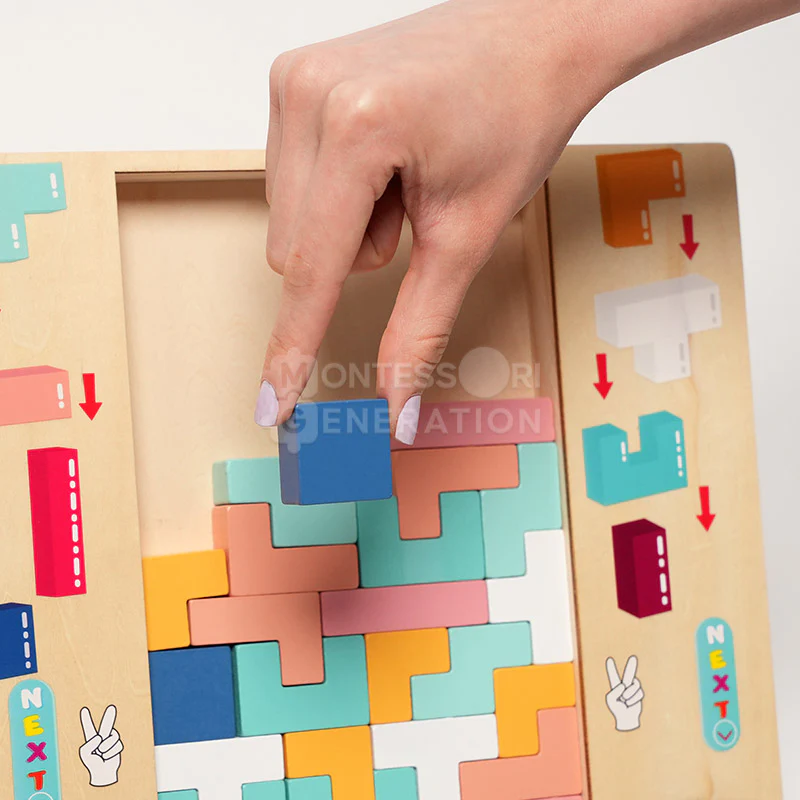 Montessori Wooden Tetris - Image 7