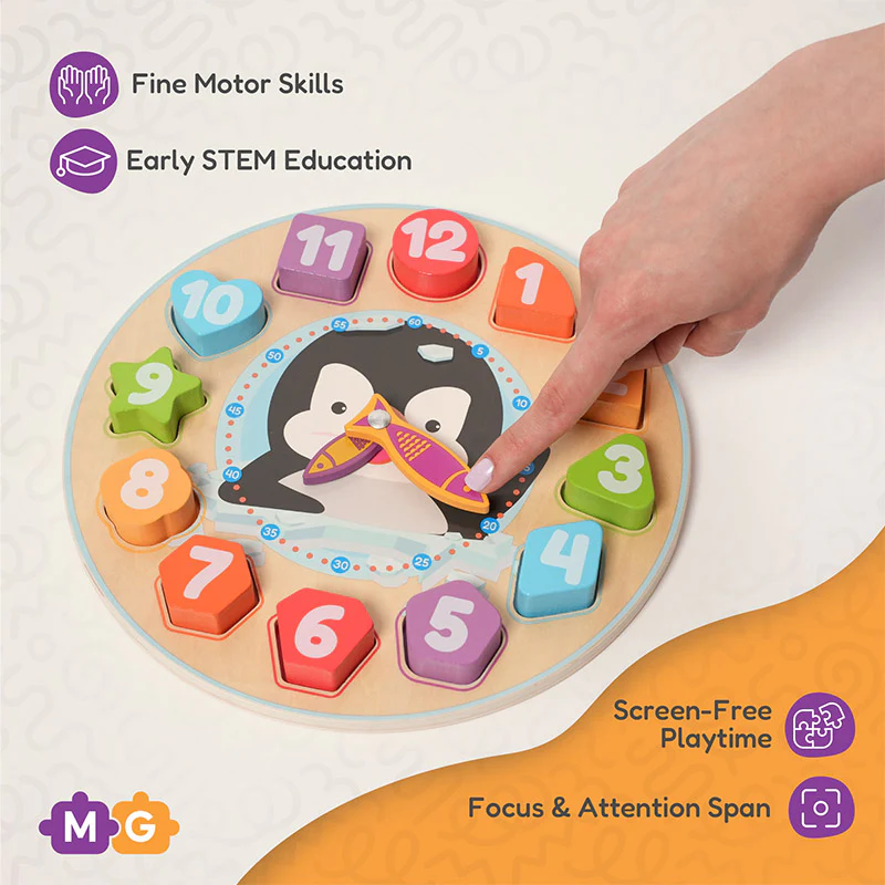 Montessori Penguin's Clock - Image 6