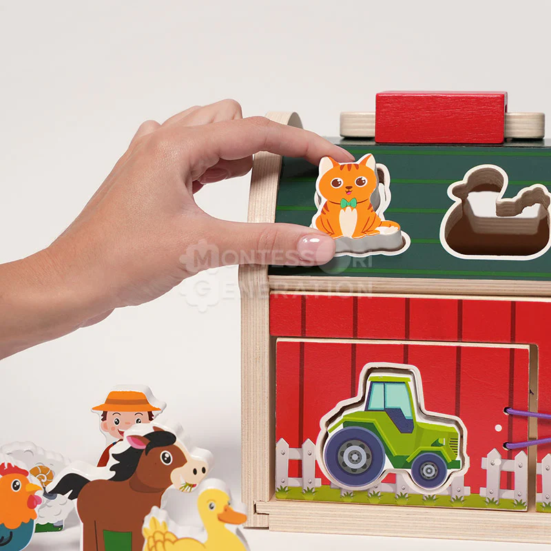 Montessori Wooden Farmhouse - Image 5