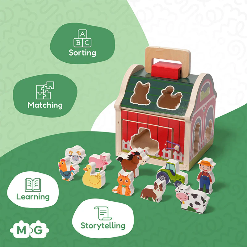 Montessori Wooden Farmhouse - Image 8
