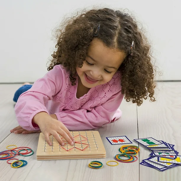 Montessori Wooden Geoboard - Image 6