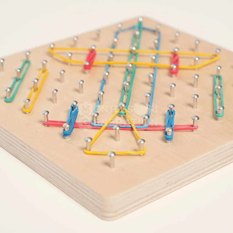 Montessori Wooden Geoboard - Image 9