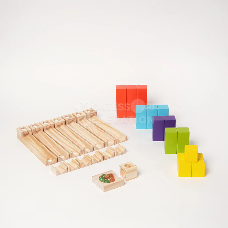 Montessori Wooden Marble Run - Image 11