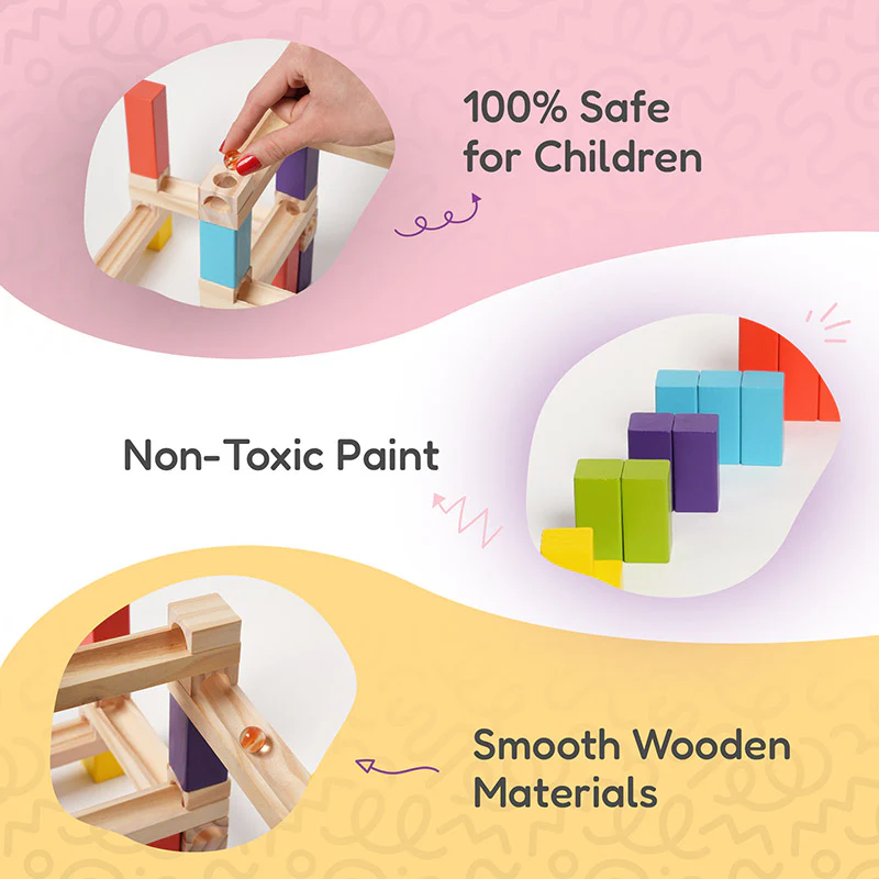 Montessori Wooden Marble Run - Image 9