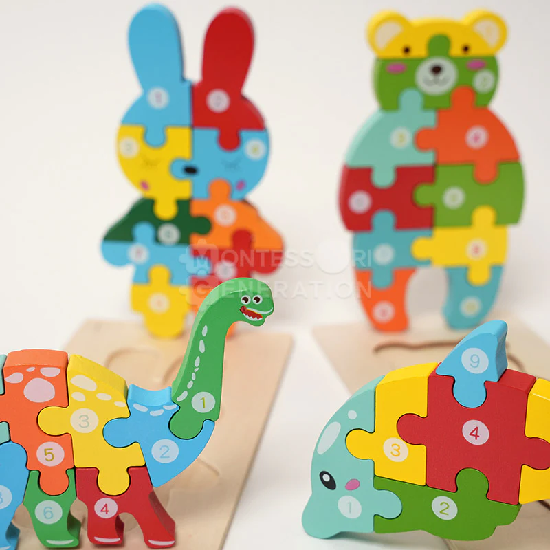 Montessori Wooden Puzzles (4 Pack) - Image 14