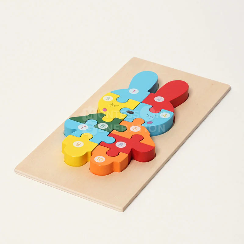 Montessori Wooden Puzzles (4 Pack) - Image 8