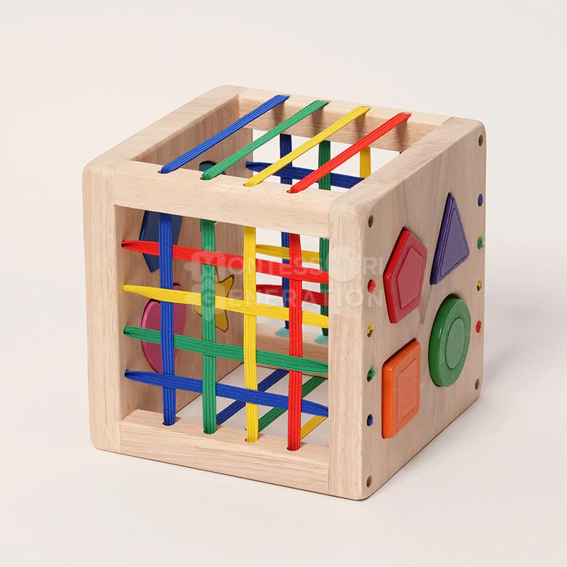 Montessori Wooden Sorting Cube - Image 2