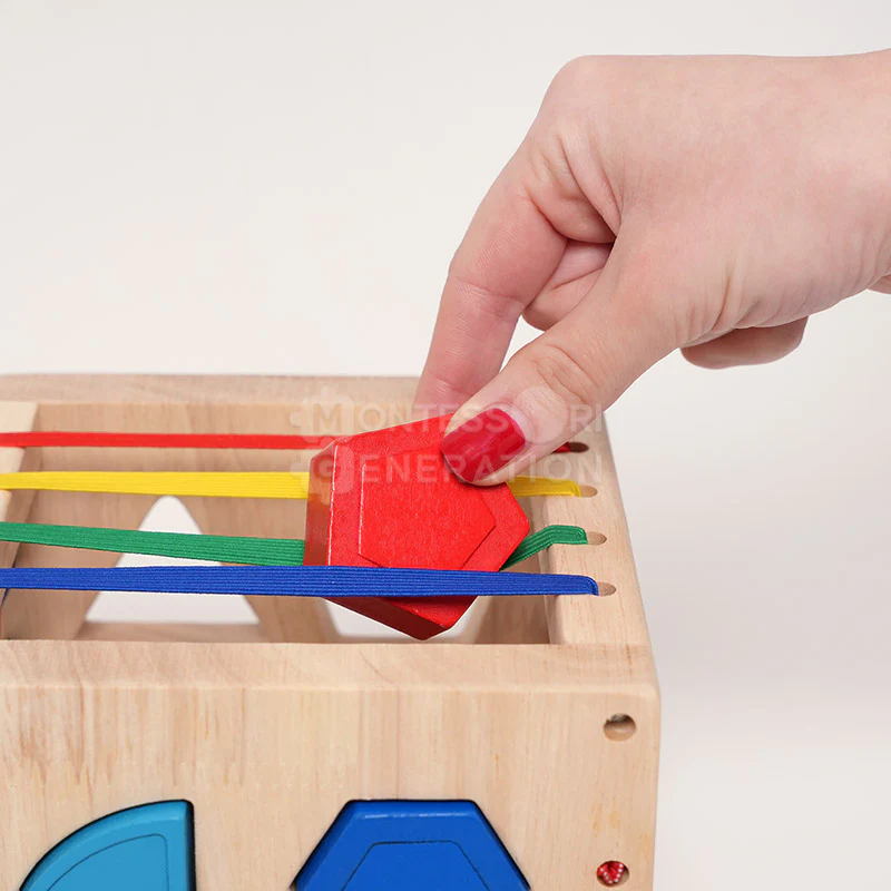 Montessori Wooden Sorting Cube - Image 3