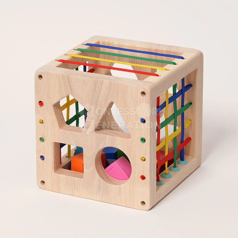 Montessori Wooden Sorting Cube - Image 4
