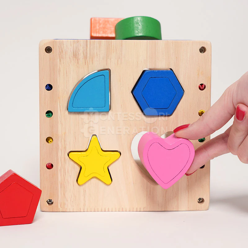 Montessori Wooden Sorting Cube - Image 5
