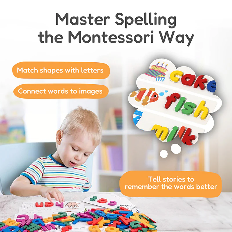 Montessori Wooden Spelling Game - Image 12
