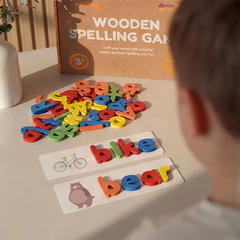 Montessori Wooden Spelling Game - Image 4