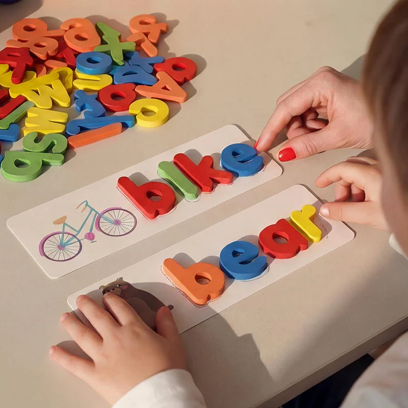 Montessori Wooden Spelling Game - Image 5