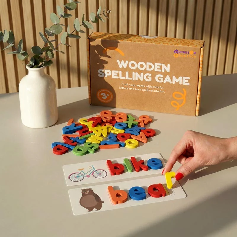 Montessori Wooden Spelling Game - Image 6