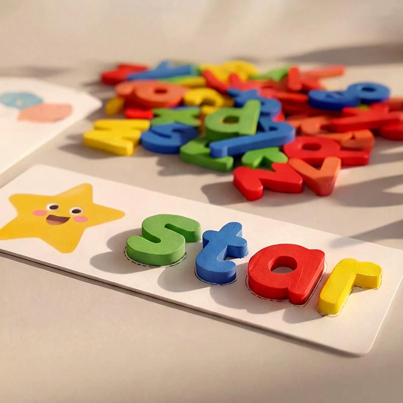 Montessori Wooden Spelling Game - Image 7