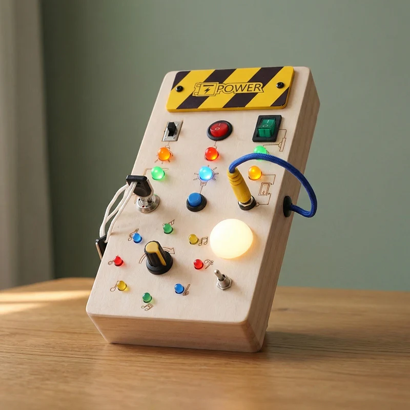 Montessori Wooden Switch Board