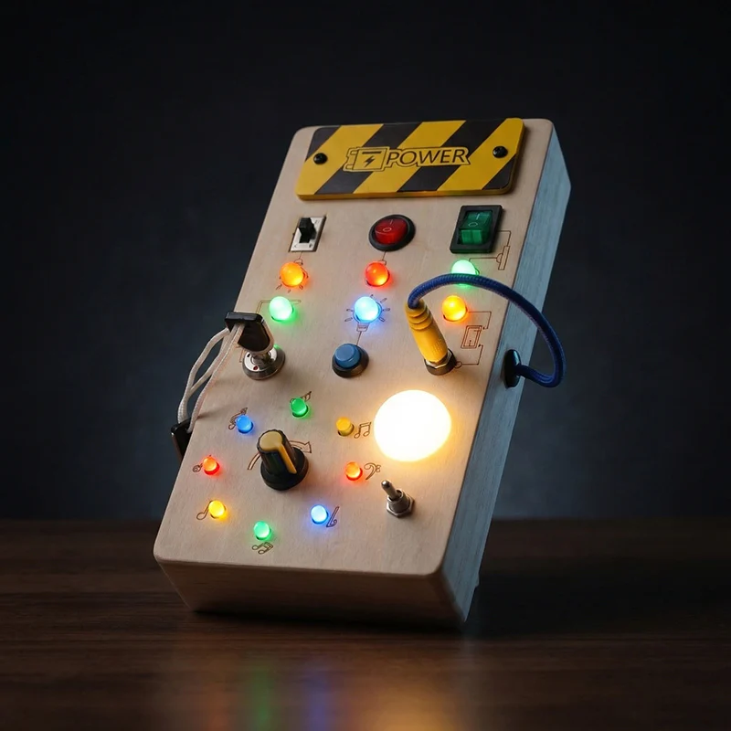 Montessori Wooden Switch Board - Image 14