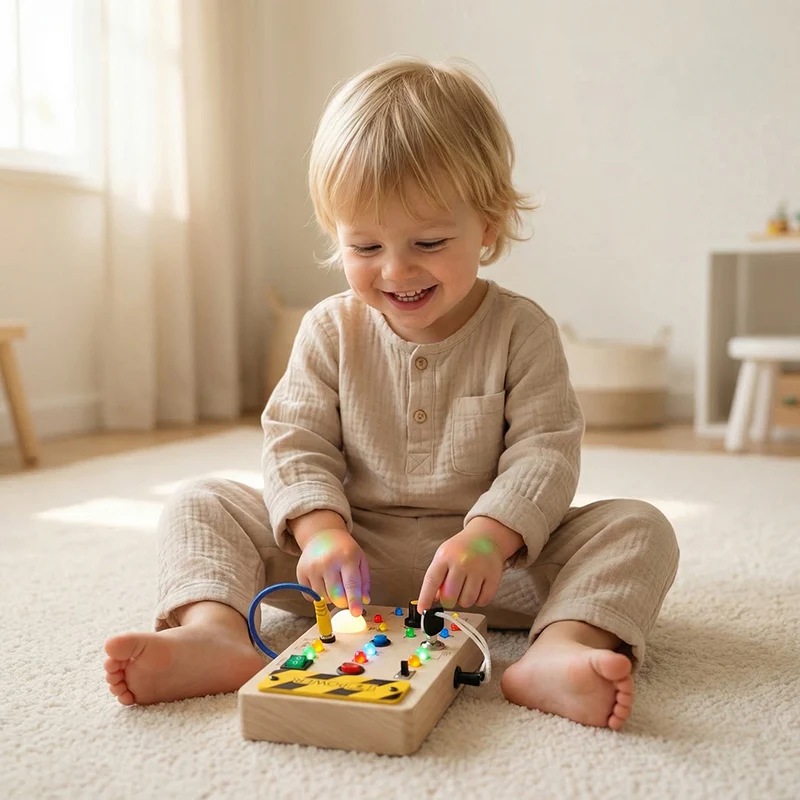 Montessori Wooden Switch Board - Image 2