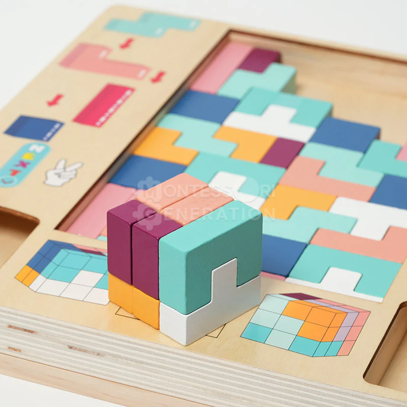 Montessori Wooden Tetris - Image 11
