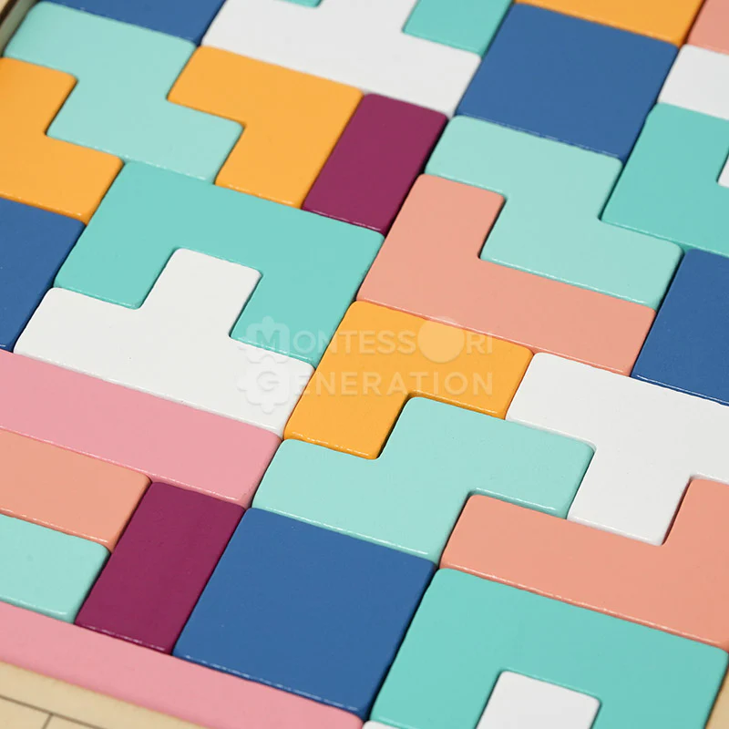 Montessori Wooden Tetris - Image 12